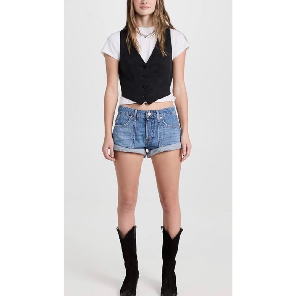 Free People Women's Beginners Luck Slouch Shorts / sz 28